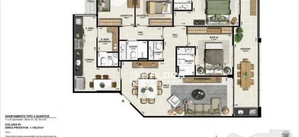 Apartamento com 4 Quartos à venda, 149m² no Camboinhas, Niterói