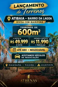 Lote/Terreno à venda, 600m² no Jardim Brasil, Atibaia
