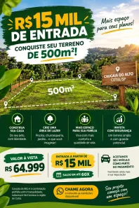 Lote/Terreno à venda, 500m² no Graça, Cotia