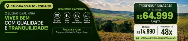 Lote/Terreno à venda, 500m² no Jardim São Luiz (Caucaia do Alto), Cotia