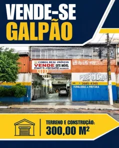 Galpão/Depósito/Armazém à venda, 300m² no Cidade Patriarca, São Paulo