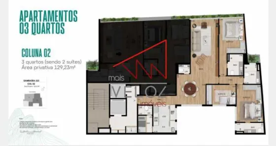 Apartamento com 3 Quartos à venda, 129m² no Leblon, Rio de Janeiro