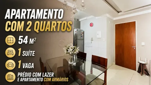 Apartamento com 2 Quartos à venda, 54m² no Parque Oeste Industrial, Goiânia