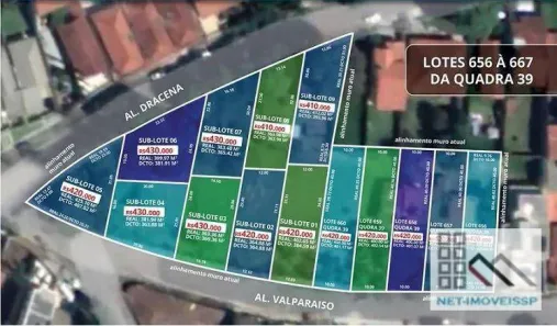 Lote/Terreno à venda, 412m² no Jardim do Lago, Atibaia