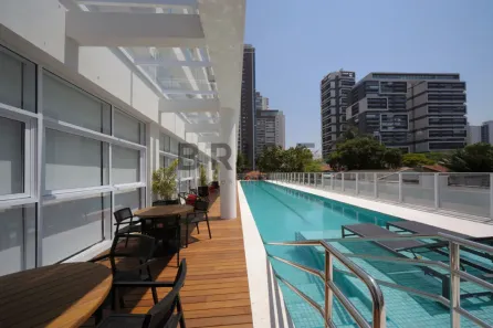 Apartamento com 1 Quarto para alugar, 43m² no Cidade Monções, São Paulo