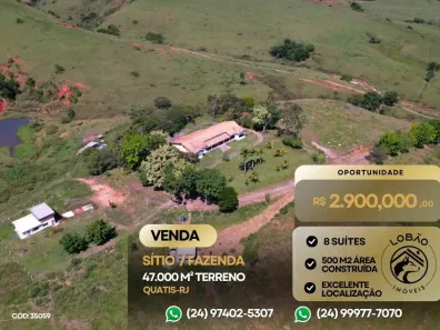 Fazenda/Sítio com 8 Quartos à venda, 500m² no Quatis, Quatis