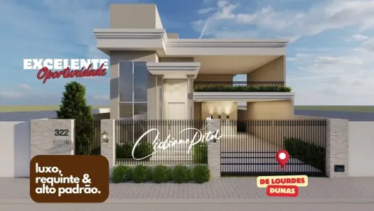 Sobrado com 4 Quartos à venda, 330m² no De Lourdes, Fortaleza