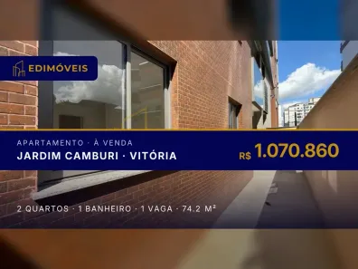 Apartamento com 2 Quartos à venda, 74m² no Jardim Camburi, Vitória