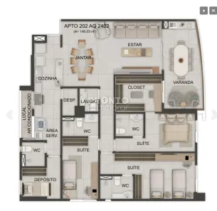 Flat com 4 Quartos à venda, 140m² no Centro, Jaboatão dos Guararapes