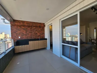 Apartamento com 2 Quartos para alugar, 79m² no Guilhermina, Praia Grande
