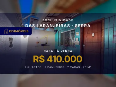 Casa com 2 Quartos à venda, 75m² no das Laranjeiras, Serra