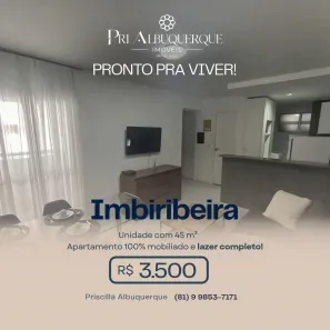 Apartamento com 2 Quartos para alugar, 45m² no Imbiribeira, Recife