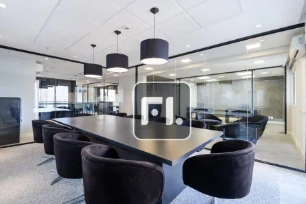 Sala Comercial para alugar, 136m² no Cidade Monções, São Paulo