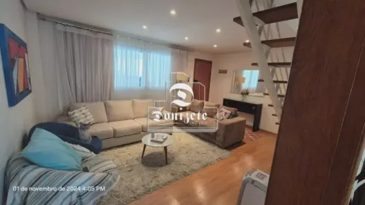 Casa de Condomínio com 3 Quartos à venda, 133m² no Vila Homero Thon, Santo André