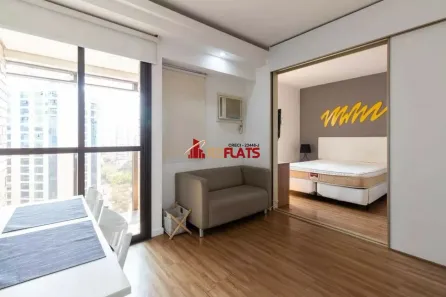 Flat com 1 Quarto para alugar, 37m² no Moema, São Paulo