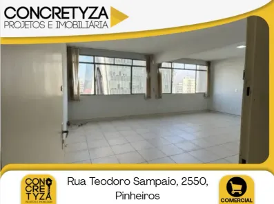 Sala Comercial com 1 Quarto para venda ou aluguel, 59m² no Pinheiros, São Paulo