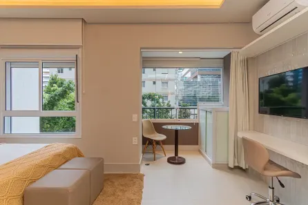 Apartamento com 1 Quarto para venda ou aluguel, 27m² no Vila Olímpia, São Paulo
