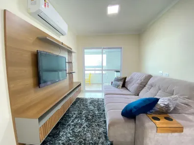 Apartamento com 3 Quartos para alugar, 131m² no Caiçara, Praia Grande