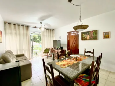 Apartamento com 3 Quartos para alugar, 90m² no Pitangueiras, Guarujá