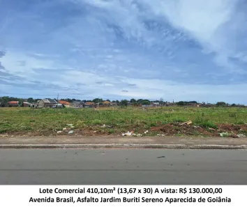 Lote/Terreno à venda, 410m² no Jardim Buriti Sereno, Aparecida de Goiânia