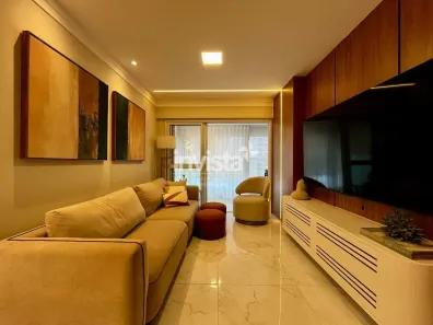 Apartamento com 3 Quartos para alugar, 117m² no Gonzaga, Santos