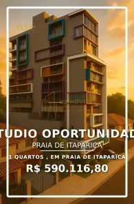 Apartamento com 1 Quarto à venda, 27m² no Praia de Itaparica, Vila Velha
