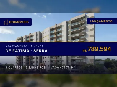 Apartamento com 3 Quartos à venda, 74m² no de Fátima, Serra