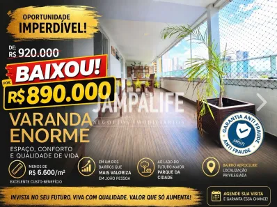 Apartamento com 3 Quartos à venda, 138m² no Aeroclube, João Pessoa