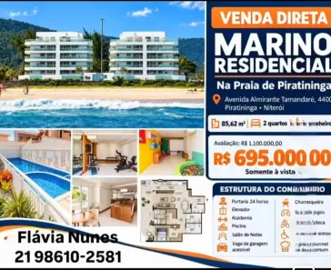 Apartamento com 2 Quartos à venda, 85m² no Piratininga, Niterói