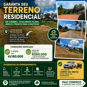 Lote/Terreno à venda, 1000m² no Centro, Ibiúna