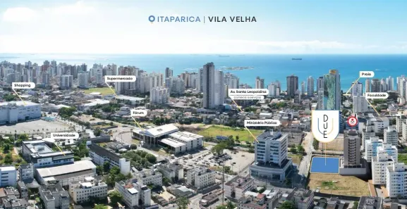 Apartamento com 1 Quarto à venda, 34m² no Coqueiral de Itaparica, Vila Velha