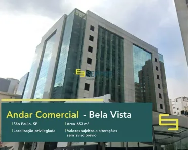 Imóvel Comercial para alugar, 653m² no Bela Vista, São Paulo