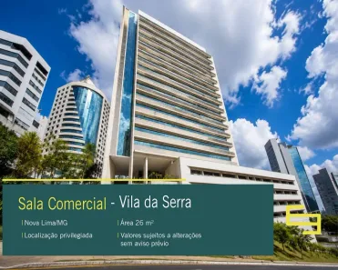 Sala Comercial para alugar, 26m² no Vila da Serra, Nova Lima