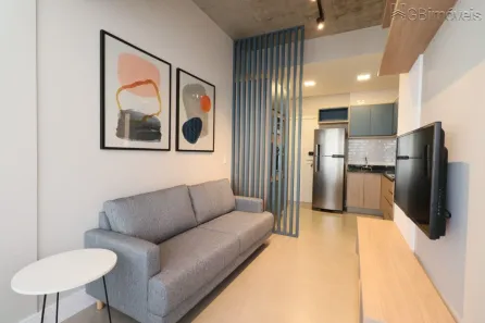Apartamento com 1 Quarto para alugar, 44m² no Indianópolis, São Paulo