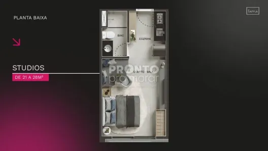 Apartamento com 1 Quarto à venda, 22m² no Piedade, Jaboatão dos Guararapes