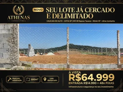 Lote/Terreno à venda, 500m² no Centro (Caucaia do Alto), Cotia