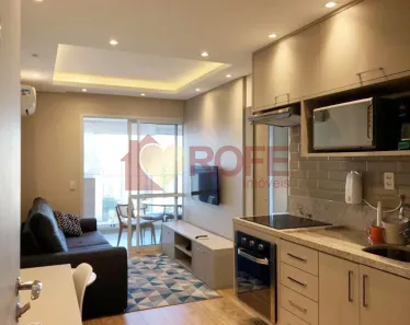 Apartamento com 1 Quarto para alugar, 42m² no Cidade Monções, São Paulo