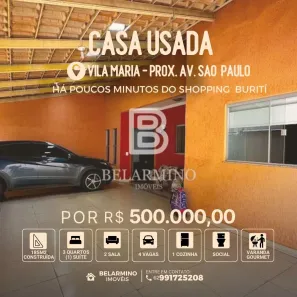 Casa com 3 Quartos à venda, 185m² no Vila Maria, Aparecida de Goiânia
