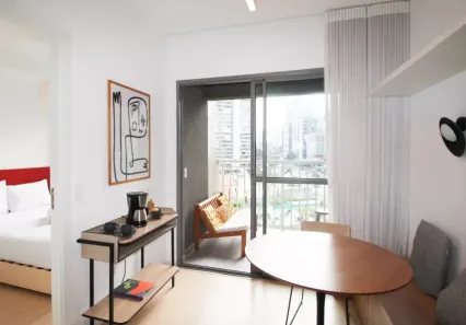 Apartamento com 1 Quarto para alugar, 28m² no Vila Nova Conceição, São Paulo