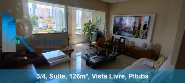 Apartamento com 3 Quartos à venda, 126m² no Caminho das Árvores, Salvador