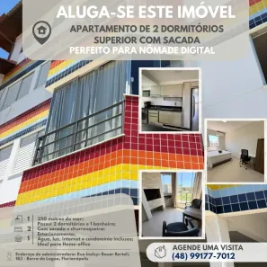 Apartamento com 2 Quartos para alugar, 65m² no Barra da Lagoa, Florianópolis