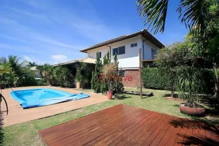 Casa de Condomínio com 4 Quartos para alugar, 329m² no Busca Vida (Abrantes), Camaçari