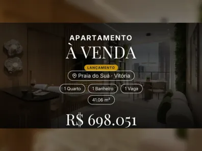 Apartamento com 1 Quarto à venda, 41m² no Praia do Suá, Vitória