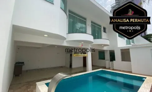 Sobrado com 3 Quartos para alugar, 250m² no Jardim, Santo André