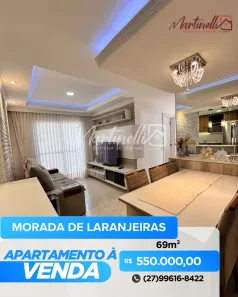 Apartamento com 3 Quartos à venda, 69m² no Morada de Laranjeiras, Serra