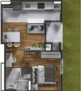 Apartamento com 1 Quarto à venda, 42m² no Conjunto Habitacional Alexandre Urbanas, Londrina