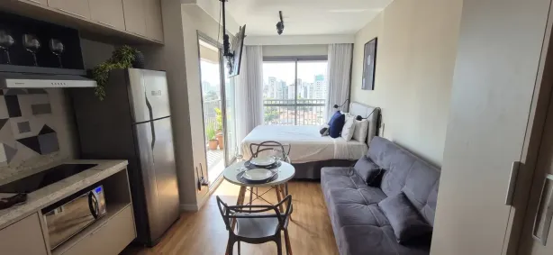 Apartamento com 1 Quarto para alugar, 34m² no Indianópolis, São Paulo