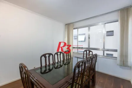 Apartamento com 3 Quartos para alugar, 147m² no Embaré, Santos
