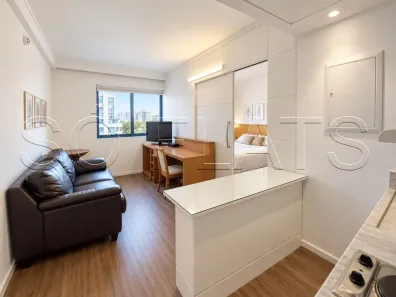Flat com 1 Quarto para alugar, 30m² no Indianópolis, São Paulo
