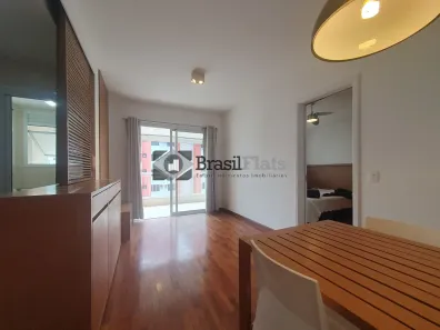 Apartamento com 1 Quarto para alugar, 47m² no Cidade Monções, São Paulo